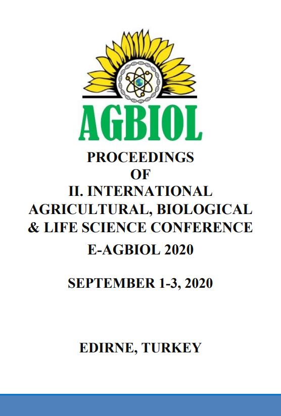 Proceeedıngs of ıı. ınternatıonal agrıcultural, bıologıcal & lıfe scıence conference - 2020 özet bildiri kitabı 